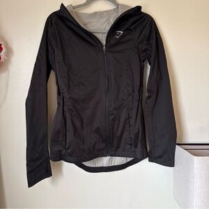 Gymshark Black Women's Hooded running Jacket